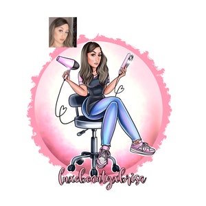 Cartoon logo for your business, Custom characters, Crafter logo, beauty logo