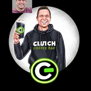 Cartoon logo for your business, Avatar, Man logo, Crafter logo, Custom logo, Digital portrait