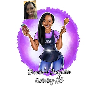 Chef Logo Design, Cartoon Logo, Baker Logo, Cake Shop Logo, Dessert Maker Logo, Sweets Shop Logo, Custom Portrait, Business Logo Caricature