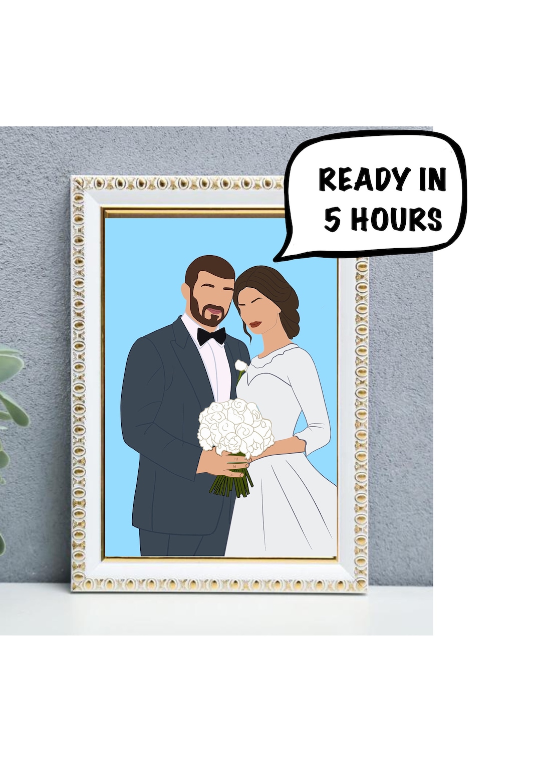 Custom Faceless Portrait: Minimalist Family Photo Art (digital) - Etsy