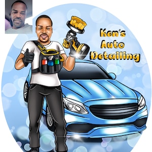 Cartoon logo for your business, logo for man, logotype,  artoon logo