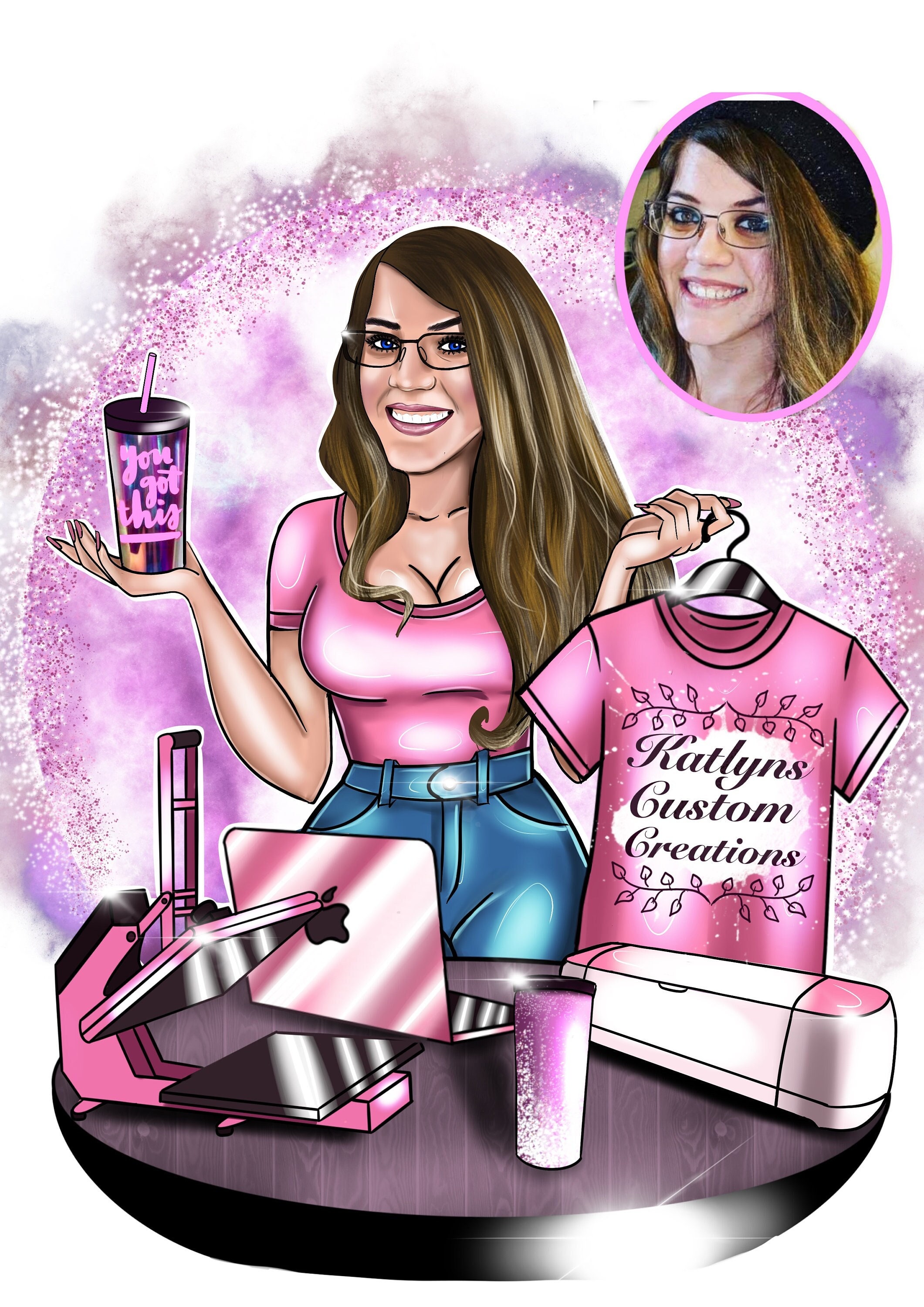 Business Logo Cartoon Logo Logo Portrait Shop Logo Custom | Etsy