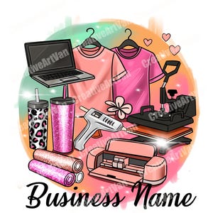 Cricut Crafter Logo, Business Logo, Tumbler Logo Design, Cartoon Logo, Custom Logo, Heat Press Logo, Tumbler Logo, Shirt Logo