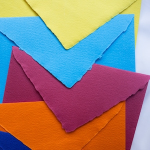 Busta in carta naturale per inviti di nozze fatti a mano 162x229mm (C5) - Busta fatta a mano - Buste per inviti - 8 colori