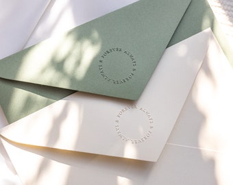 Wedding Embossed Envelopes, Sage Green Wedding Stationary, Dusty Blue Envelopes, Ivory Wedding Invitation Envelopes, Luxury Wedding Envelope