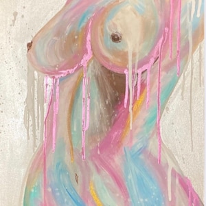 Female Dripping Print | Female Empowerment| Wall Prints | Feminist Print