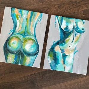 Duo Front and Back Female Print| Female Empowerment| Wall Prints | Feeling Good Print | Feminist Print
