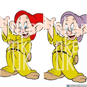 Dopey digital PNG and SVG files | sublimation files | t-shirt designs | Please Read Description!