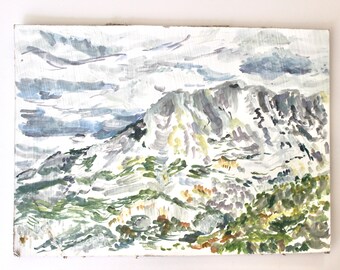 Montagne Sainte-Victoire 4 (Aix-en-Provence, France) - Oil on Cardboard