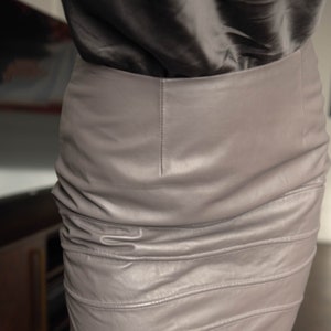 Vintage Echt Lammfell Lederrock - Wise Fashion - Nachhaltig, fair und fair