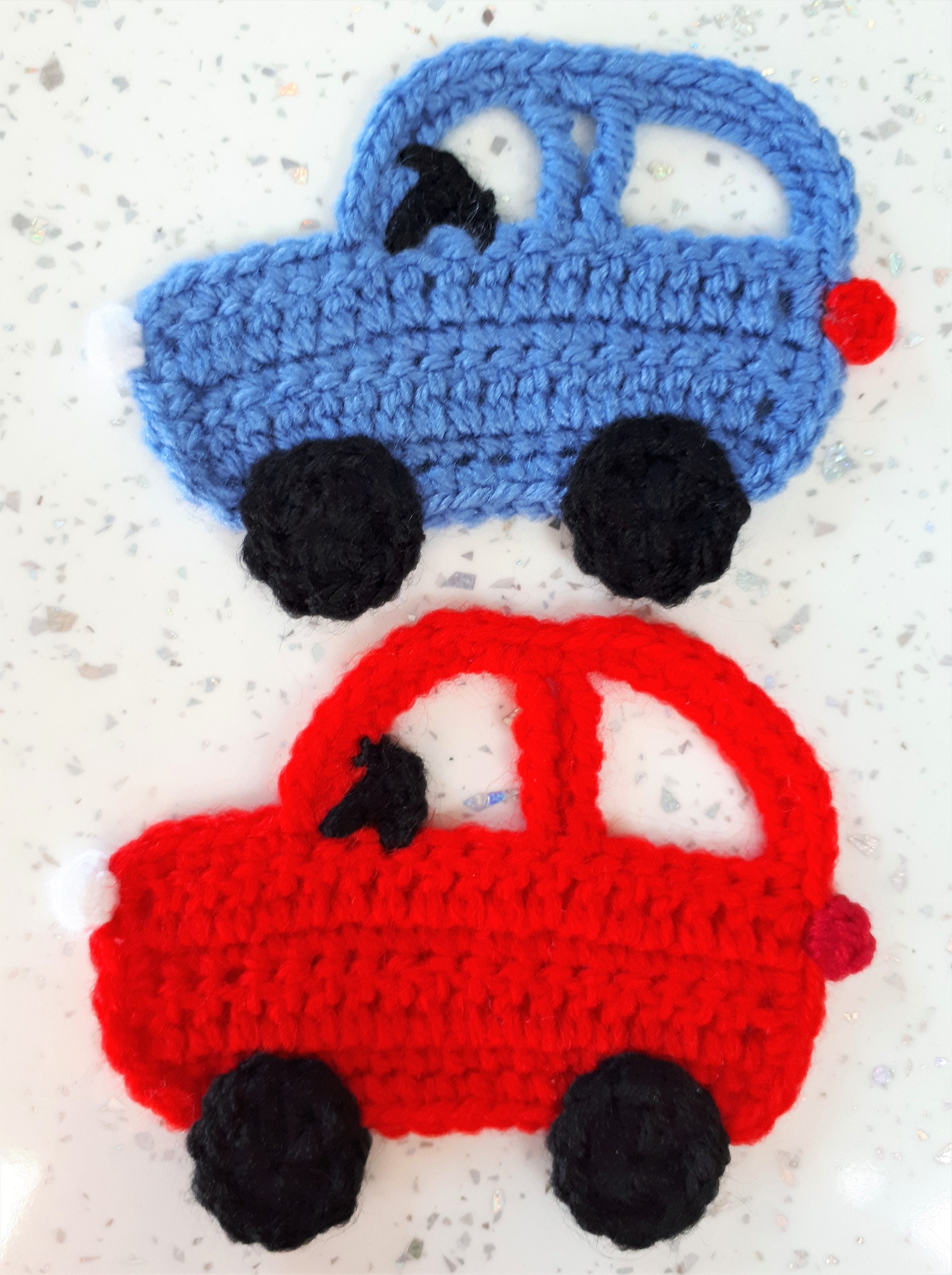 Car Appliques Crochet Applique Vehicle Motor Cars Choice Etsy