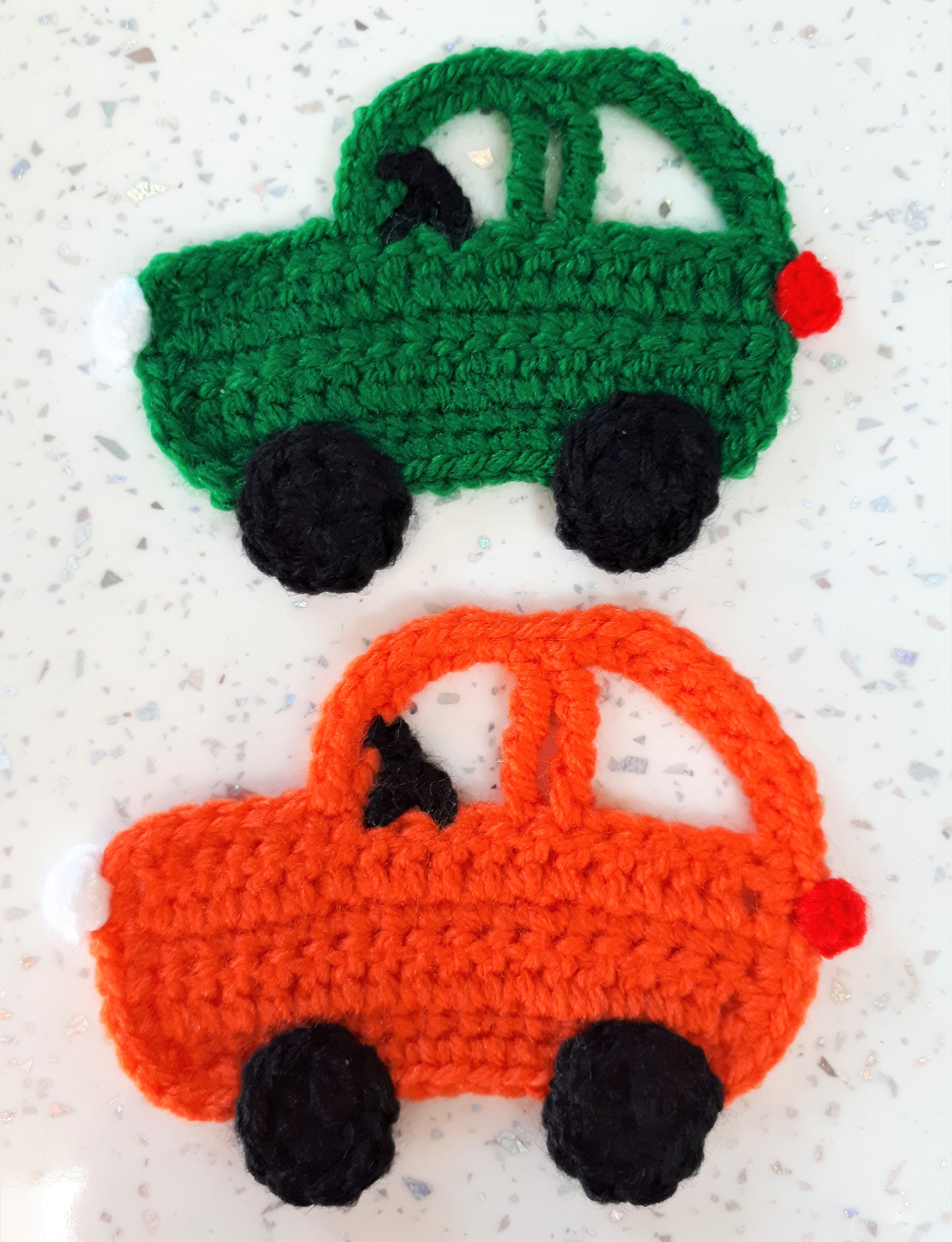 Car Appliques Crochet Applique Vehicle Motor Cars Choice Etsy