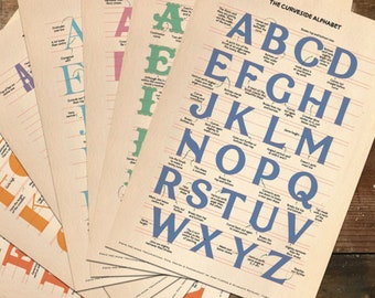 Alphabet Poster Set Collection