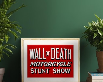 Wall of Death art print