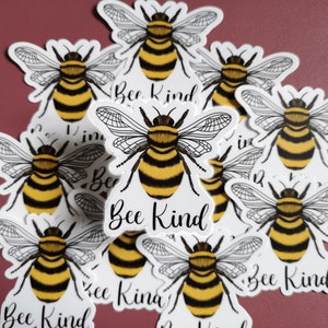 Bumble Bee Matte Vinyl Aufkleber