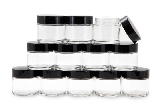 4oz Container With Lids 50 Pack Clear Plastic Round Storage Jars Wide-mouth Plastic  Containers Jars With Lids for Storage Liquid and Solid.. 