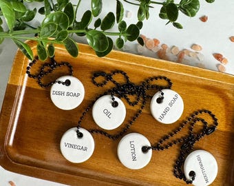 Ceramic Bottle Tags