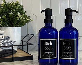 Cobalt Blue Glass Bottles and Lids - Life Unplastic