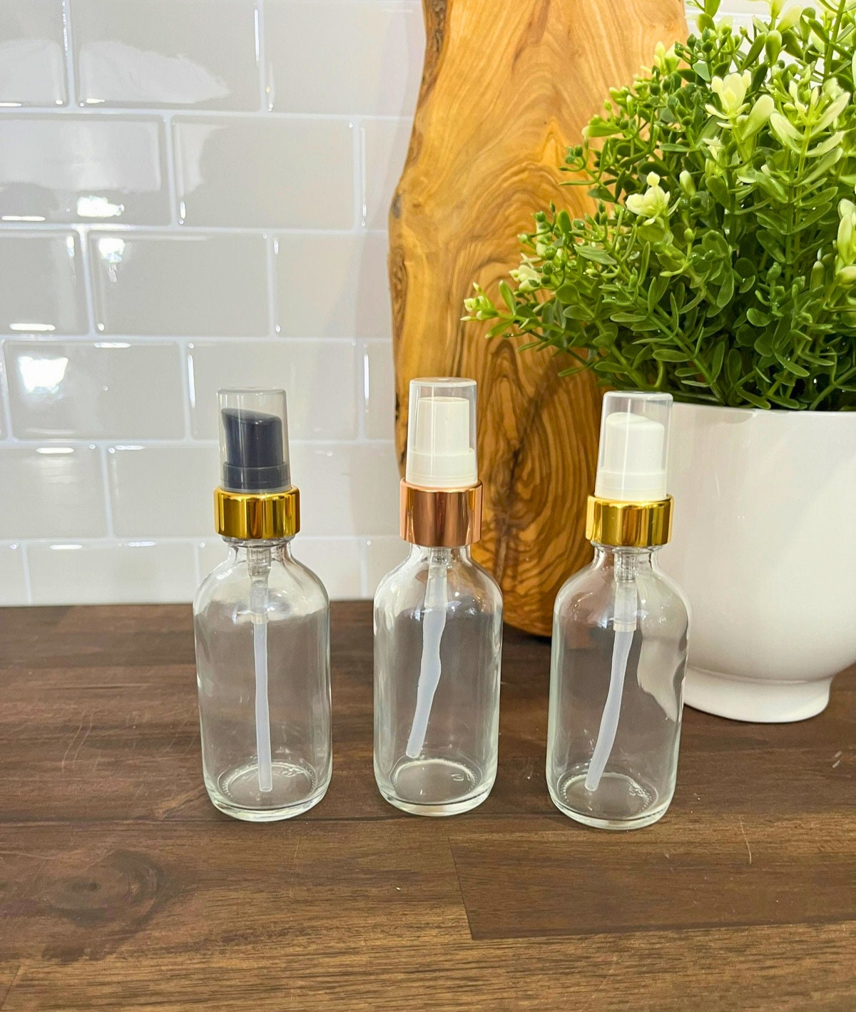 24 Pieces 60ml 2OZ Glass Bottles with Cork Stopper Spice Bottles