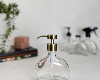 Dispensador de vidrio reciclado en forma de media luna / 177 ml (6 onzas)