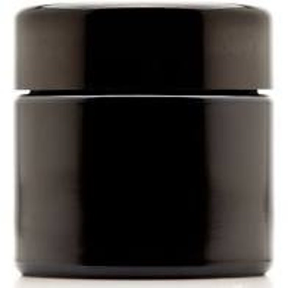 Plastic Spice Jars - 2 oz, Unlined, Black Cap
