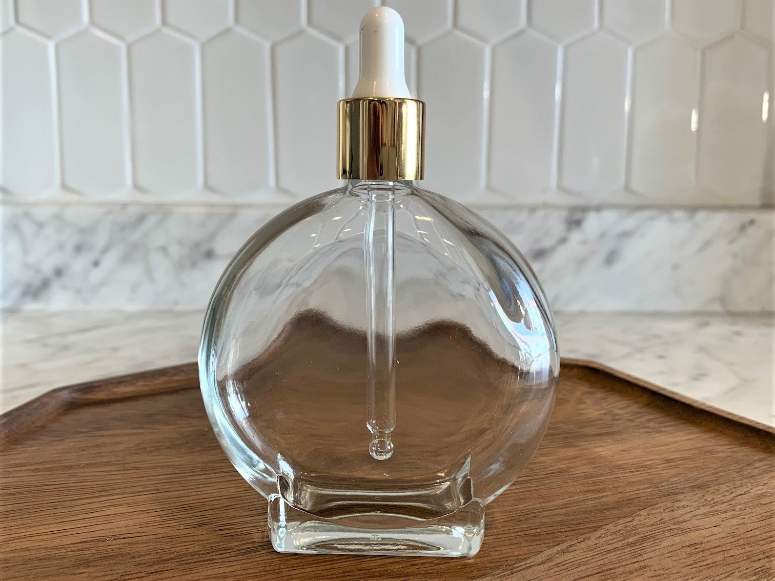 3.4 Oz. Luxe Watch Shaped Glass Bottle With Gold Dropper Etsy Singapore