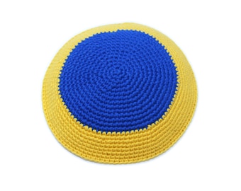 Kippah, Ukraine, Support Ukraine, Crochet, Handmade