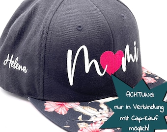Side and back embroidery for your cap - Please note: This item is only available in conjunction with a cap purchase!