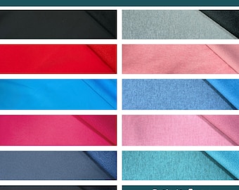Softshell fabric, solid and melange - various colors (Oeko-Tex 100) - 50 cm - steps - water-repellent - outdoor fabric - black - pink - blue - rose