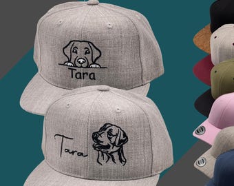 Embroidered cap - Labrador - with name - with year - Snapback cap for dogs - Baseball cap for Golden Retrievers - personalized and individual