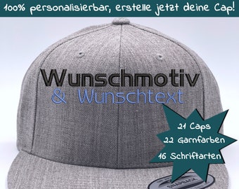 CAP Wunschmotiv nach Kundenvorgabe gestickt -  personalisiert - individuell bestickt