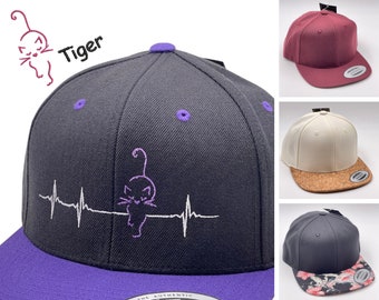 CAP cat - embroidery - children & adult sizes - motif, text customizable