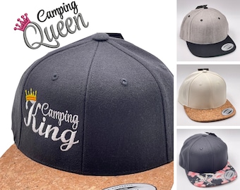 CASQUETTE Camping King - broderie - tailles enfants & adultes - motif, texte personnalisable