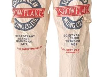Authentic South African Meelbroek Snowflake Flour Cargo Pants