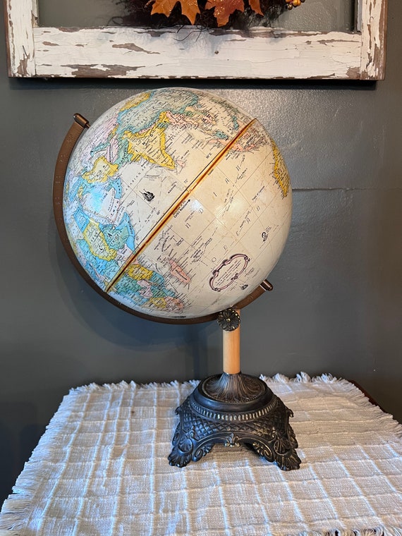 Vintage Globemaster Globe on Stand Etsy