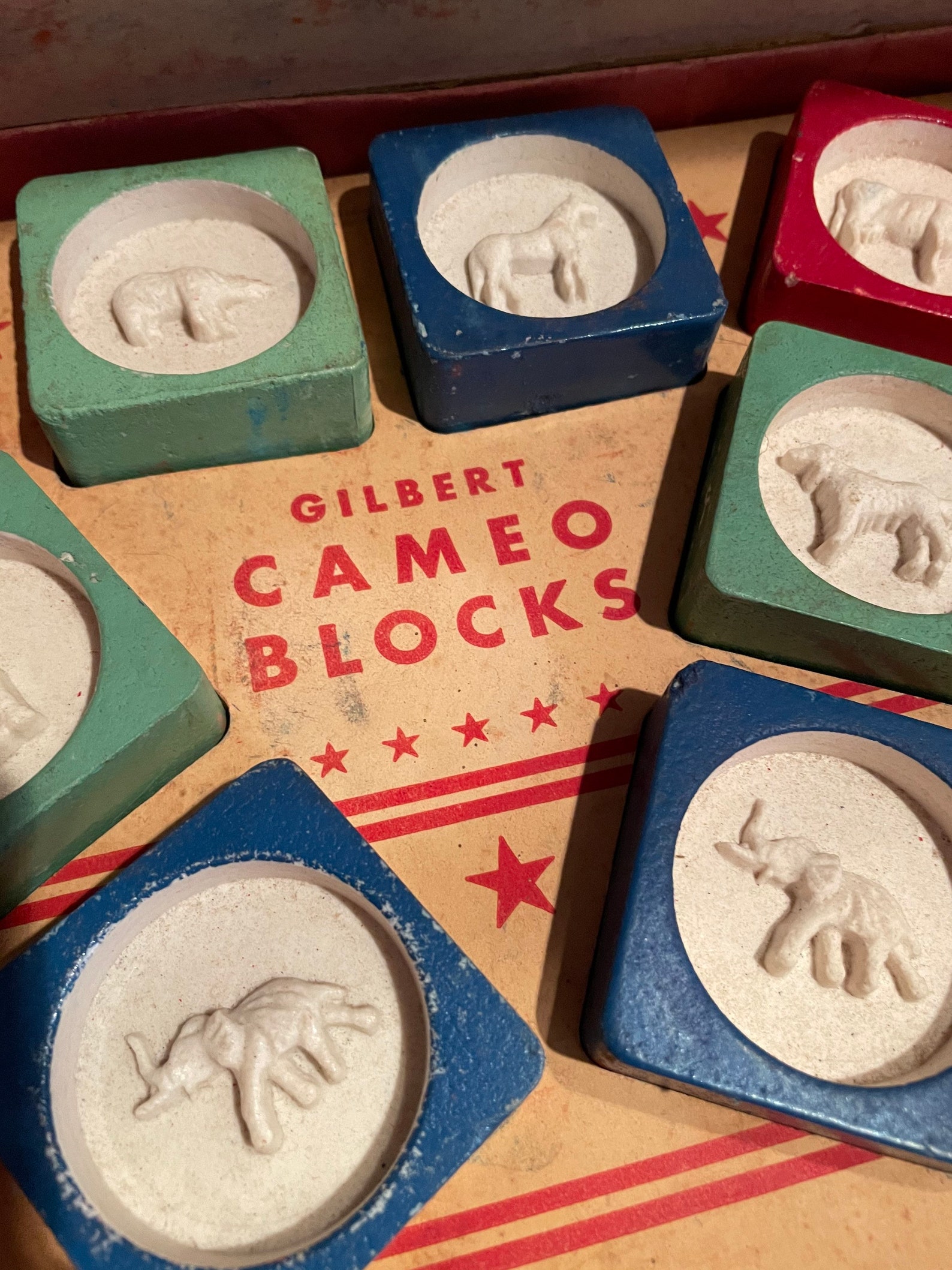 Vintage Gilbert Cameo Blocks Toy Etsy
