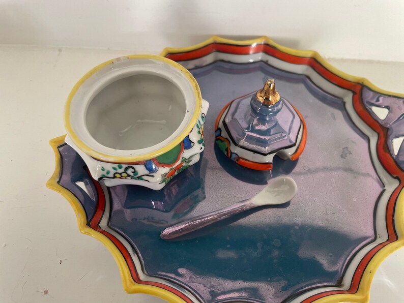 Vintage Japanese Porcelain Tabletop Serving Set Etsy