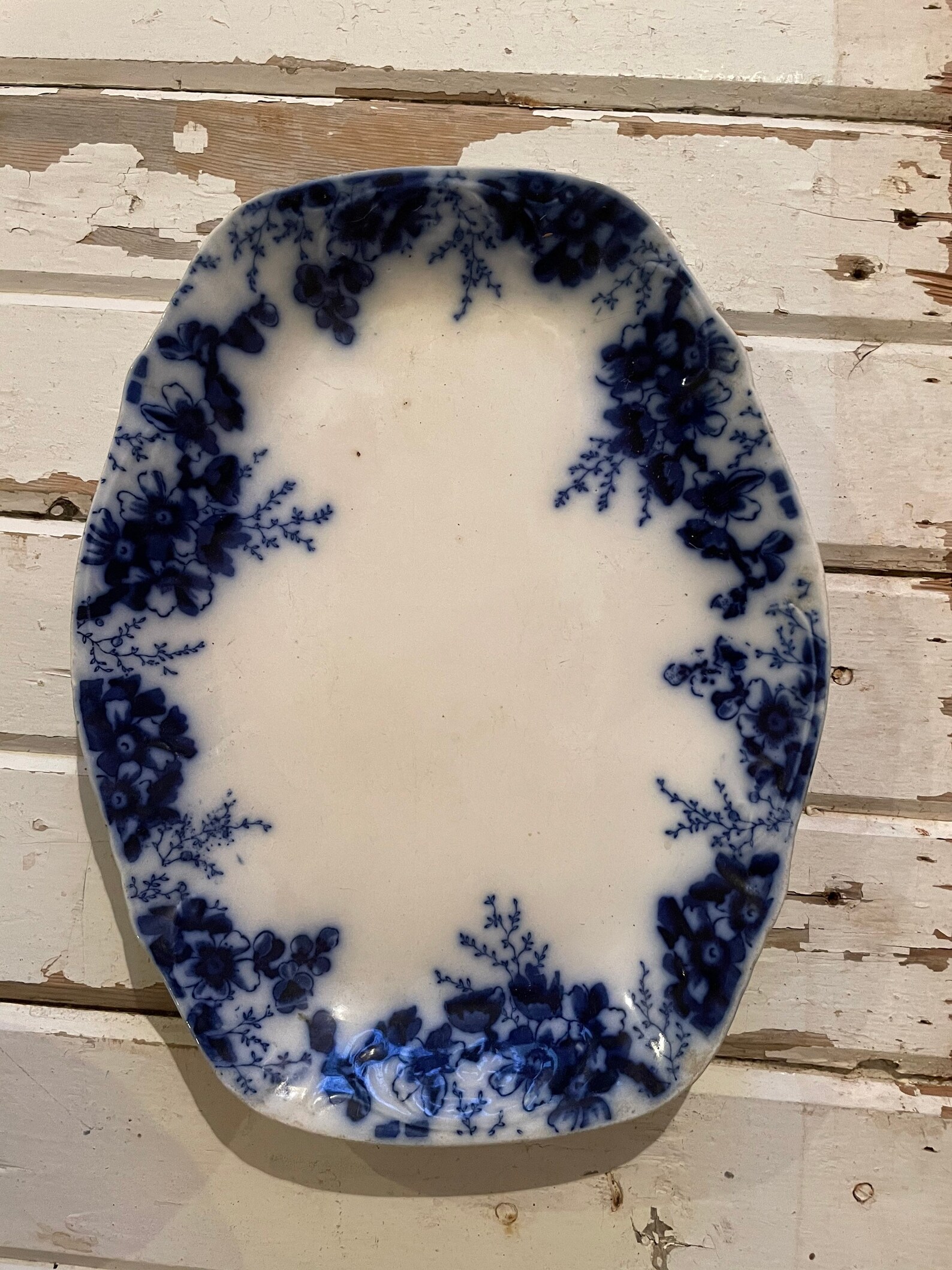 Flow Blue Platter Johnson Bros Royal Peach Platter English Etsy