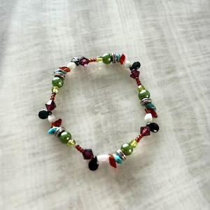 Colourful beaded bracelet