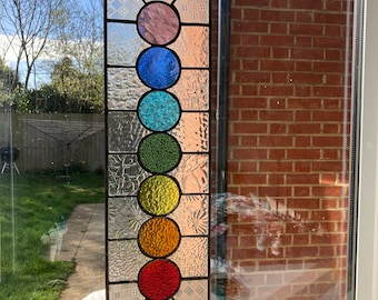 Gebrandschilderd glas Chakra paneel