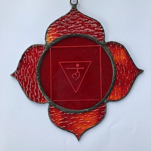 Red Root Chakra Stained Glass