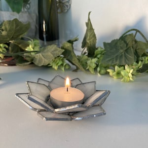 White Lotus Candle Holder