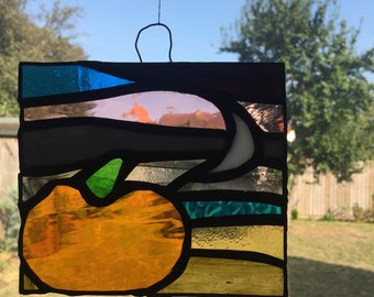 Halloween Decoration stained glass art