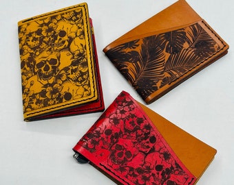 All 3 Minimalist Leather Wallet / Money Clip Digital Patterns for Laser Cutting