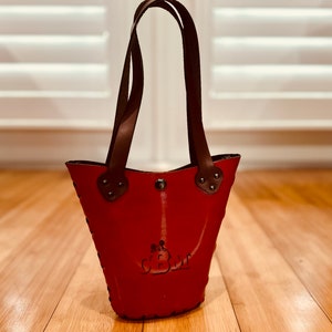 Borse tote in pelle Milano piccole solo senza cuciture. Laser/Cricut, Glowforge/Taglio a mano. Modelli per pelle da 3 a 11 once. Assemblare in pochi minuti!