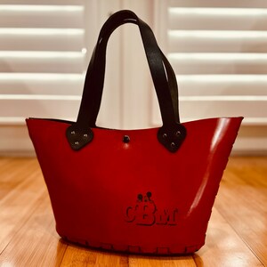 Borsa tote grande in pelle Milan Only senza cuciture. Laser/Cricut, Glowforge/Taglio a mano. Modelli per pelle da 3 a 11 once. Assemblare in pochi minuti!