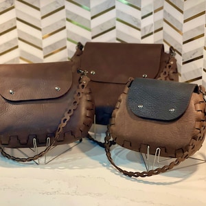 3 Panel No-Stitch Laser Cut Leather Purse Design -  Over 24 Patterns - San Francisco Design