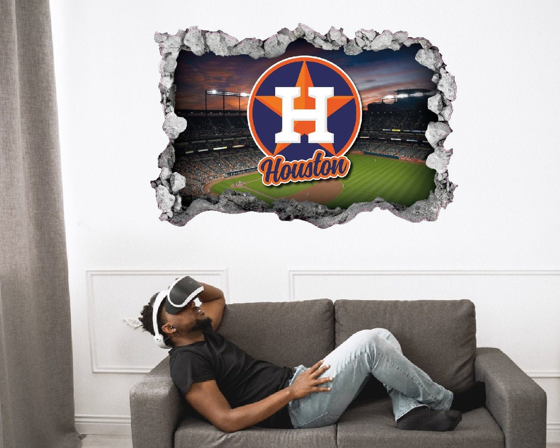 Houston Astros Wall Decor Vinyl Decal MLB Sticker Sports Etsy