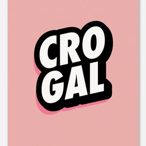 Affiche CR0 GAL, impression Croydon, art mural du sud de Londres