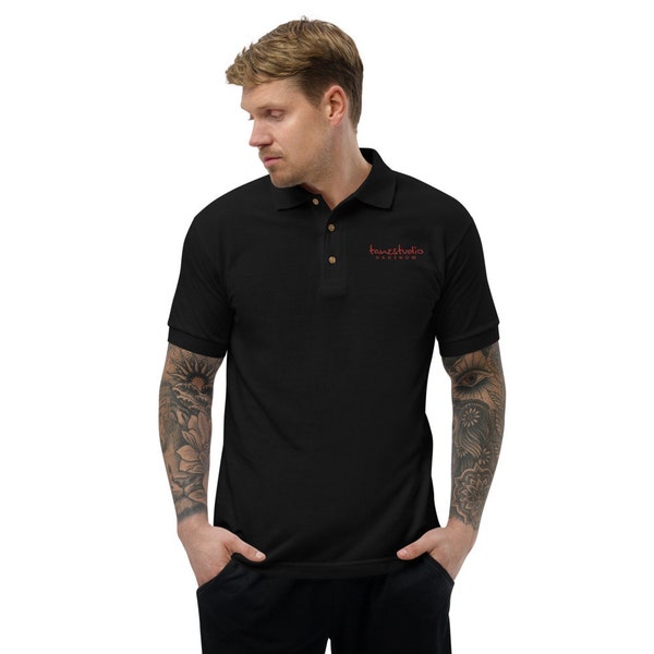 Tanzstudio Besticktes Polo-Shirt für Herren